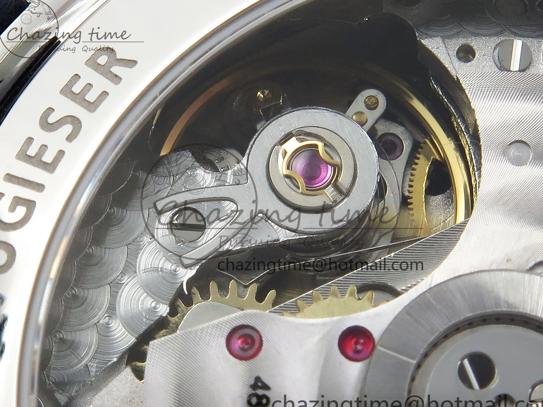 MIROTIME 0311 Reliable Portuguese Chrono IW3716 Z+F 1:1 Best Edition Red Dial on Red Rubber Strap A 7015